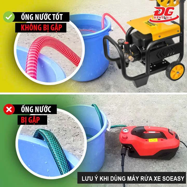 lưu ý khi dùng Máy phun rửa xe Soeasy