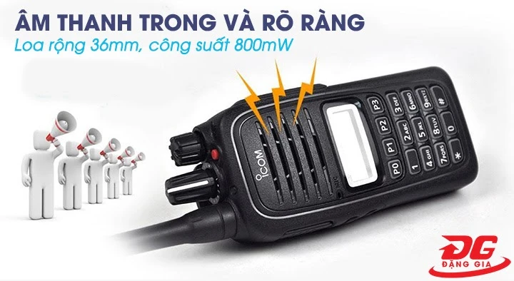 Máy bộ đàm IC V88 có loa to, khỏe 