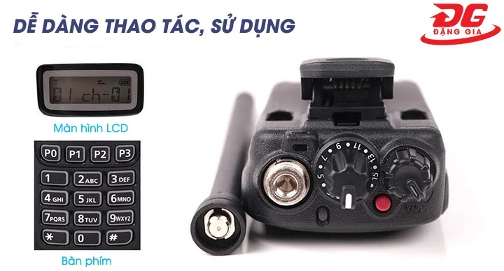 Màn hình LCD trên bộ đàm Icom IC V88