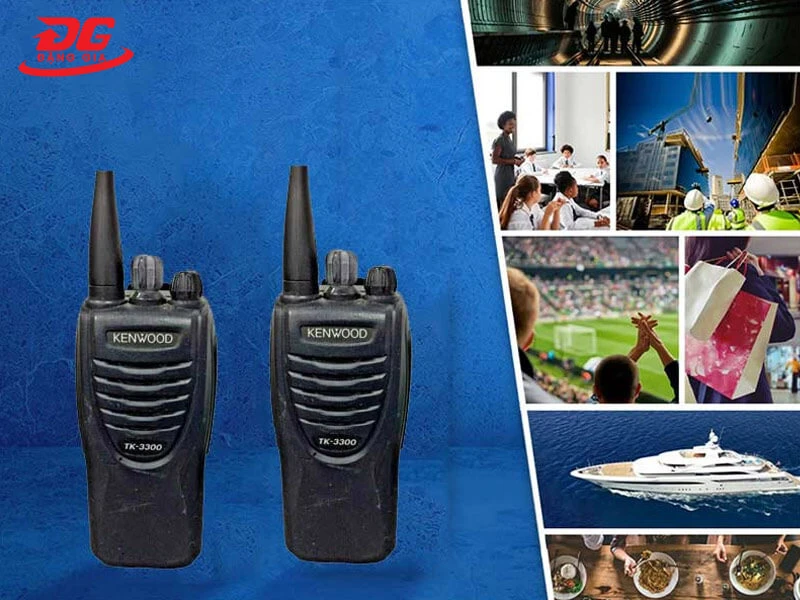Model bộ đàm Kenwood TK-3300 liên lạc trong nhiều môi trường khác nhau