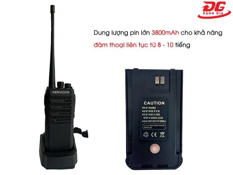 Pin dung lượng lớn, cho thời gian đàm thoại dài