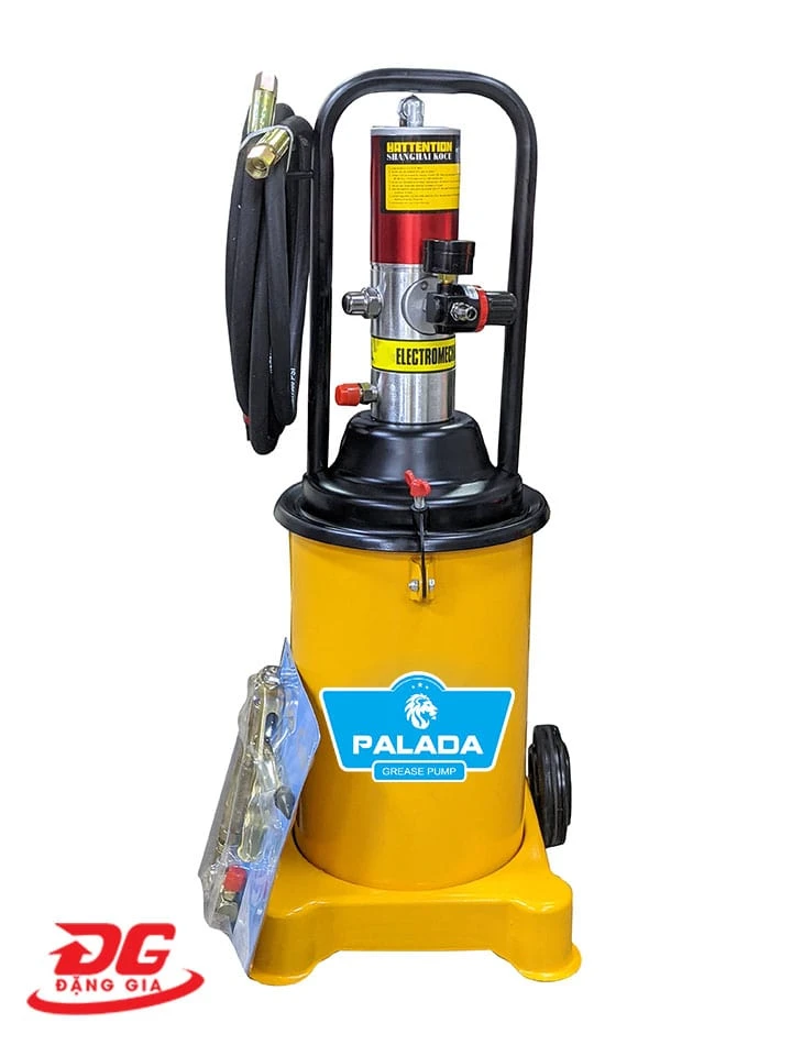 Máy bơm mỡ khí nén Palada PD-8 có đầy đủ phụ kiện