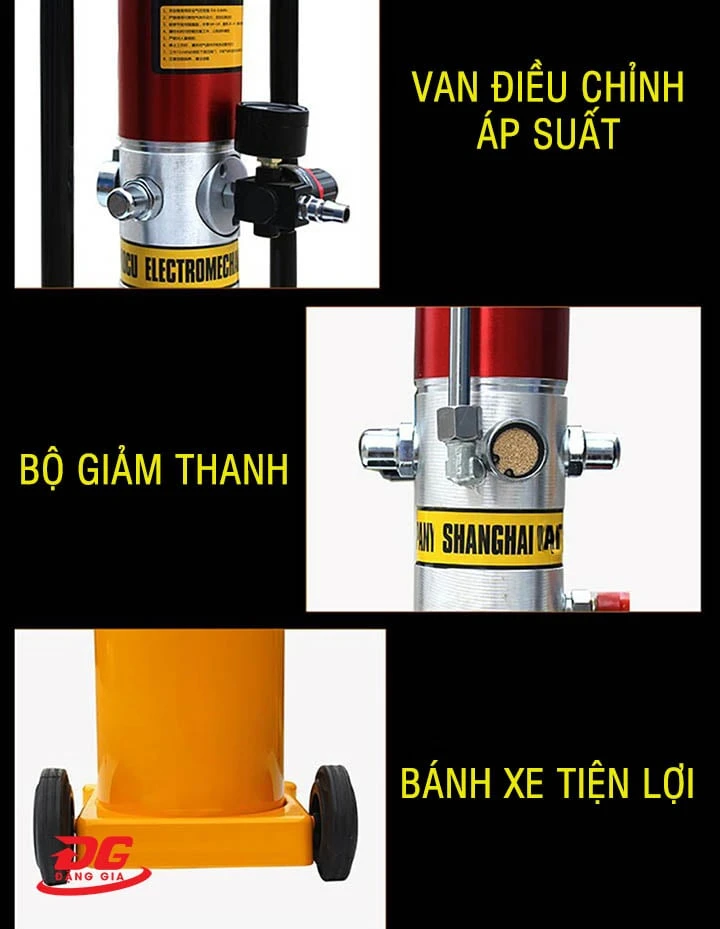 đặc điểm của máy bơm mỡ khí nén Palada PD-8