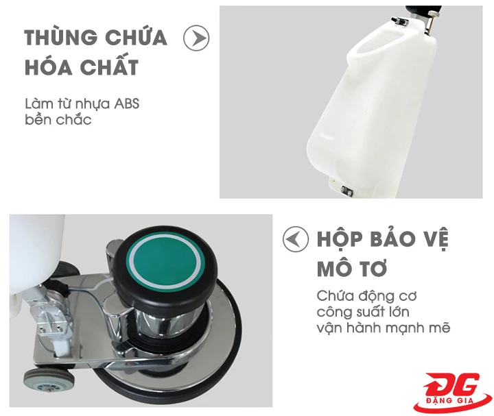 Một số chi tiết máy chà sàn Kungfu Clean BD1A