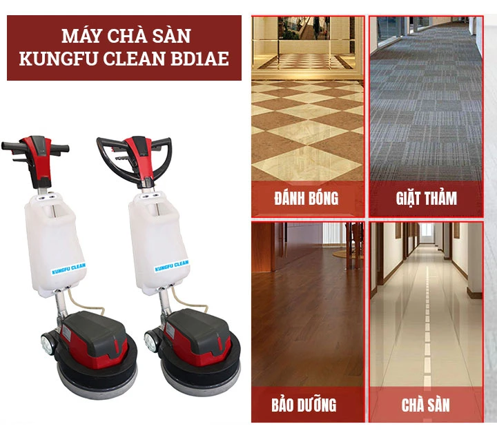 Sản phẩm máy chà sàn Kungfu Clean BD1AE