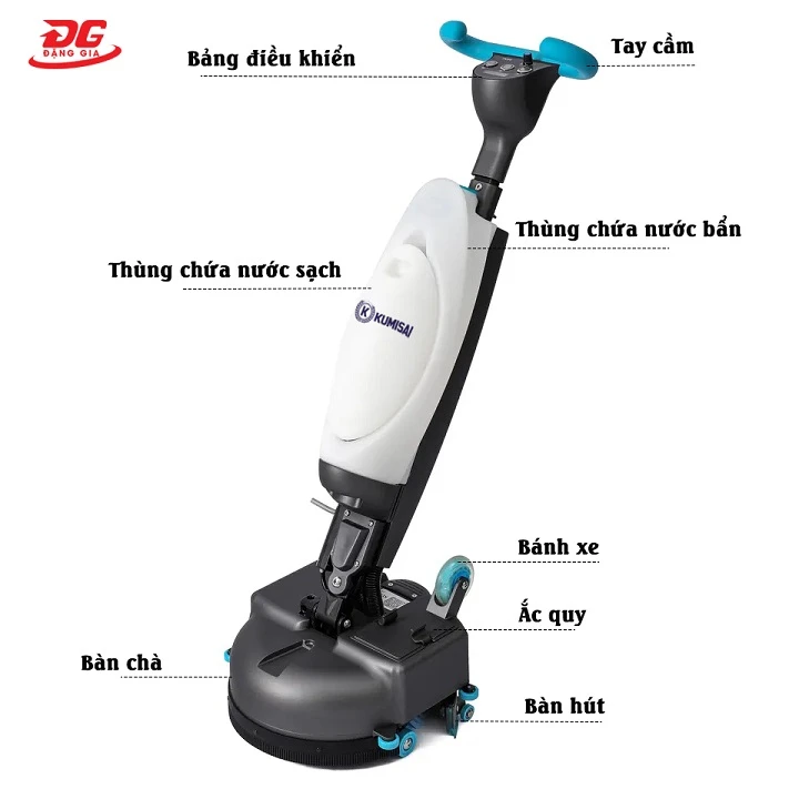 Cấu tạo máy chà sàn Kumisai KMS-E22