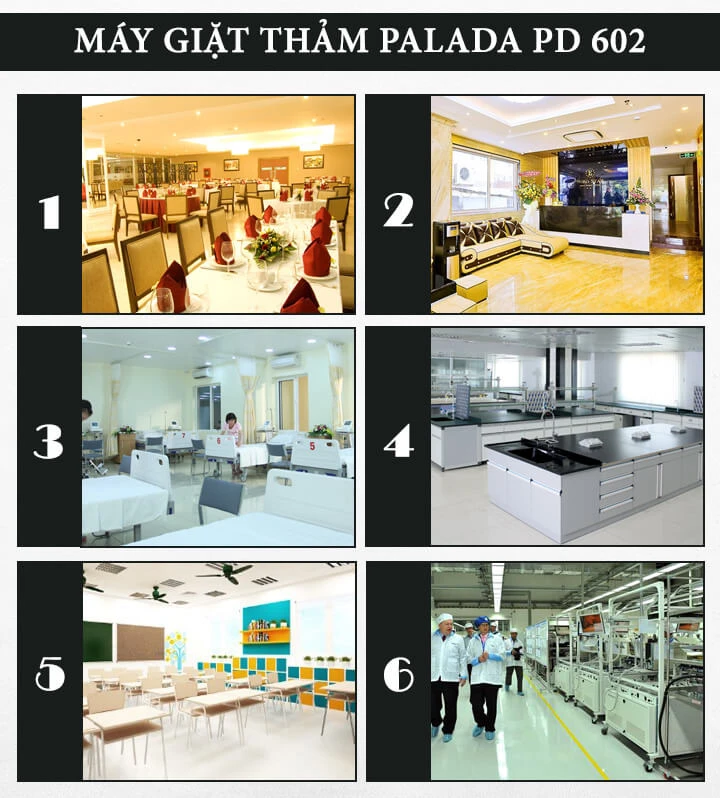 Máy giặt thảm phun hút cầm tay Palada PD 602