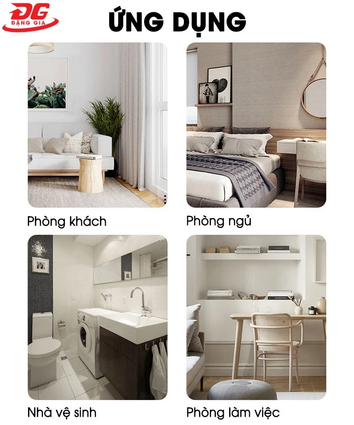 Sản phẩm sử dụng được cho mọi không gian gia đình