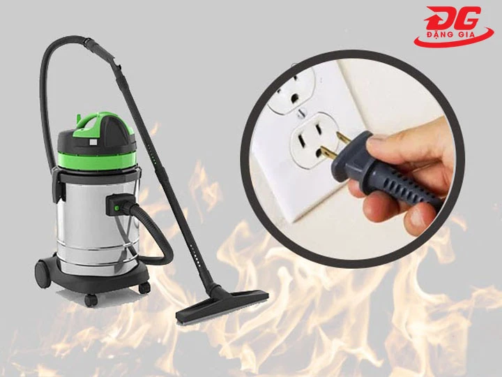 Máy hút bụi bị nóng do nguồn định không ổn định
