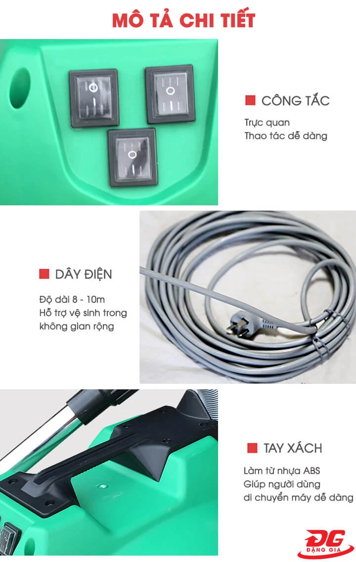 Máy hút bụi công nghiệp Kumisai KMS802J-3