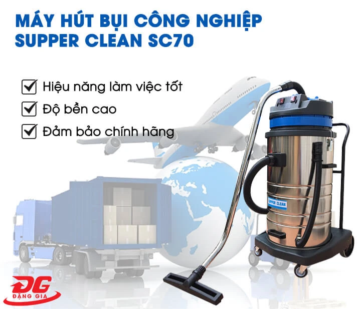 Máy hút bụi công nghiệp Supper Clean SC70