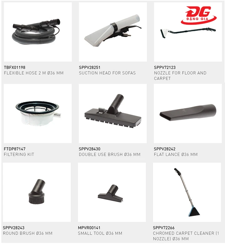phụ kiện Máy hút bụi giặt thảm IPC GS 2/62 EXT