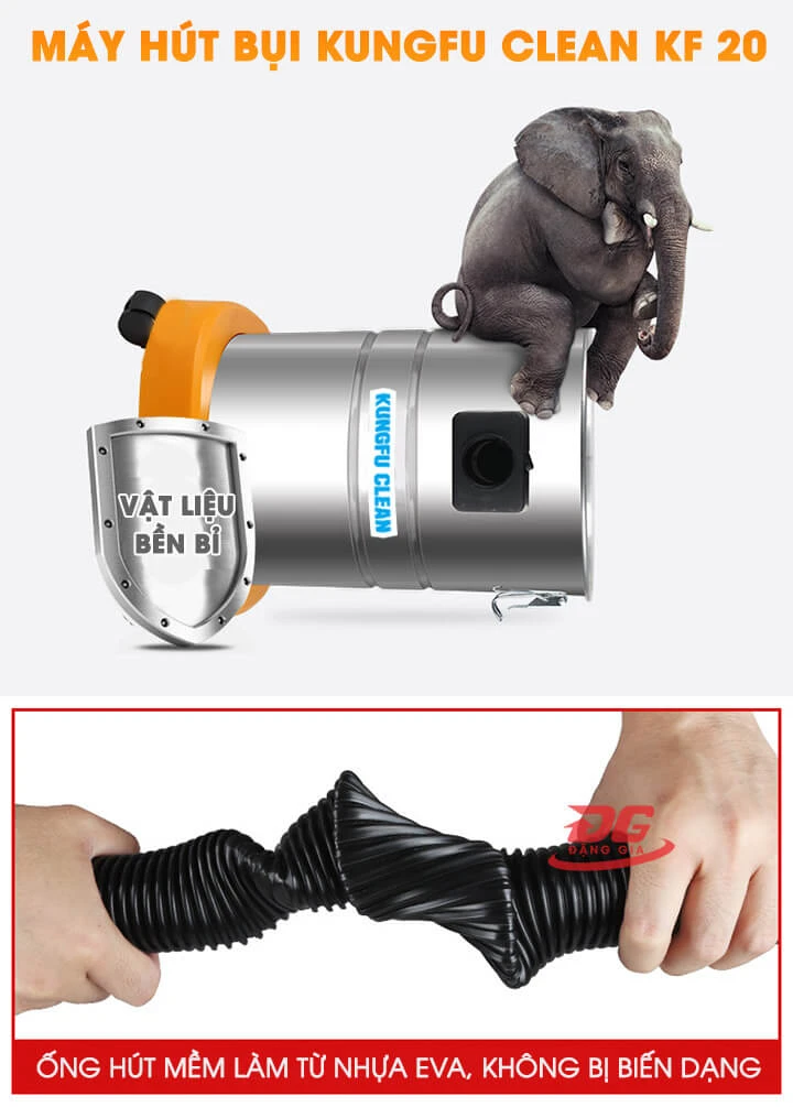 áy hút bụi công nghiệp Kungfu Clean KF 20