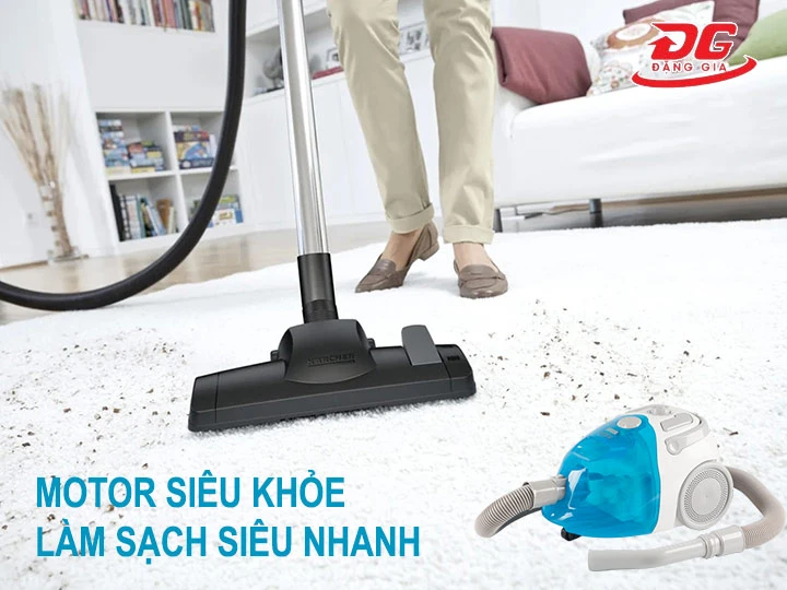 máy hút bụi Sanyo làm sạch siêu nhanh