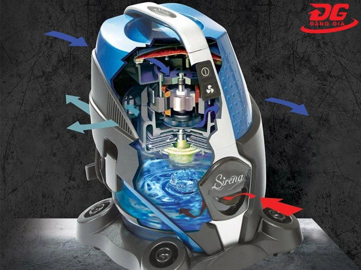 Máy hút bụi Sirena lọc nước