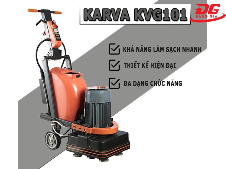 Máy mài sàn bê tông Karva KVG101 khả năng làm sạch nhanh