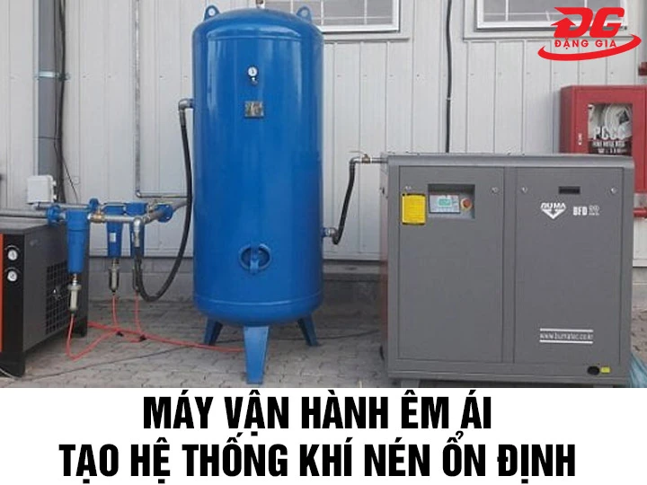 Máy nén khí Buma vận hành êm