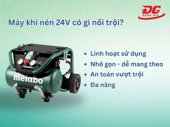 Máy khí nén 24V có gì nổi trội?