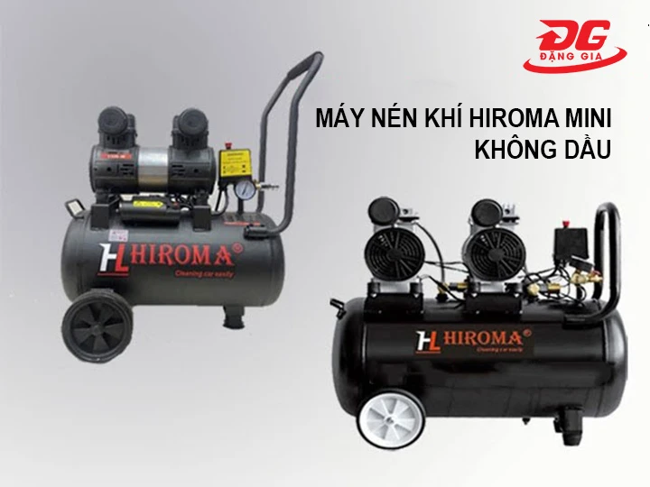 Máy nén khí Hiroma không dầu mini
