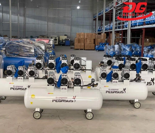 Máy nén khí không dầu, giảm âm Pegasus TM-OF750x3-180L