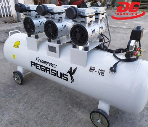 máy nén khí không dầu giảm âm Pegasus TM-OF750x3-120L