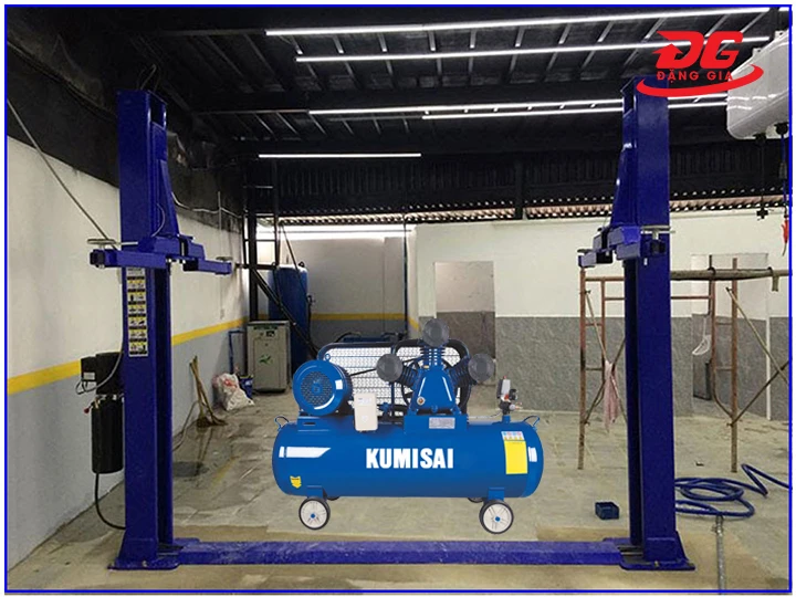 Máy có khả năng cung cấp khí nén cho cầu nâng hoạt động