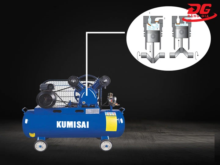 Máy nén khí mini có dầu Kumisai KMS-270
