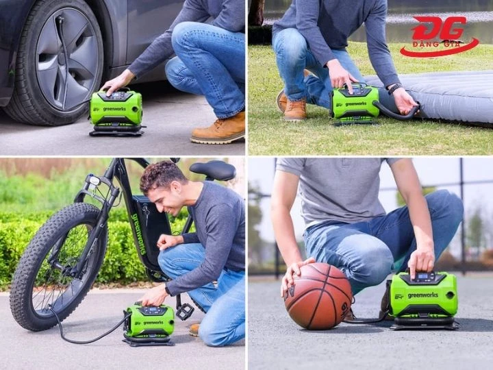 Máy nén khí mini 24v Greenworks 24V PAG301