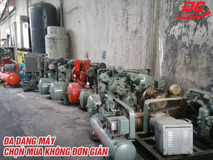 Máy nén khí mini cũ đa dạng