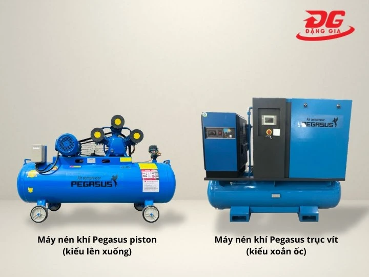 máy nén khí Pegasus piston, trục vít