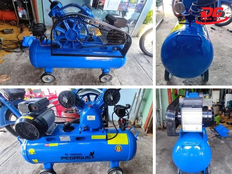 Máy bơm hơi dây đai Pegasus TM-V-0.17/8-180L