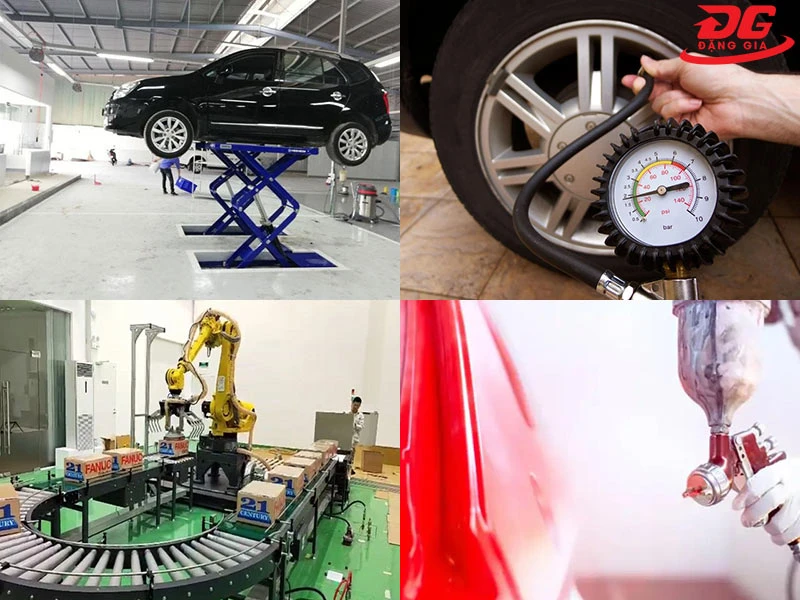 Một số ứng dụng của máy nén khí công nghiệp có dầu Puma GX200300