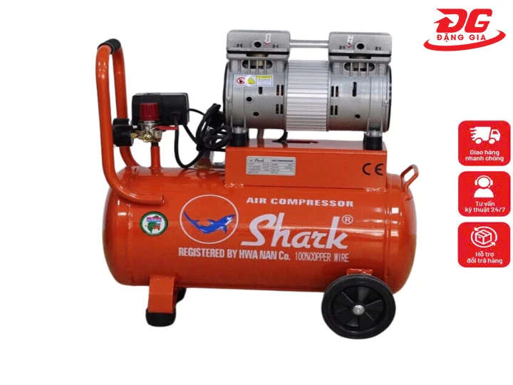 Máy nén hơi SHARK không dầu CNT 25
