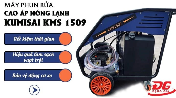 Ưu điểm của Máy xịt rửa cao áp nóng lạnh Kumisai KMS 1509
