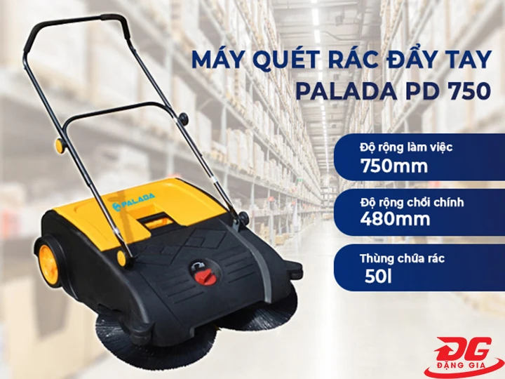 Máy quét rác đẩy tay Palada PD 750