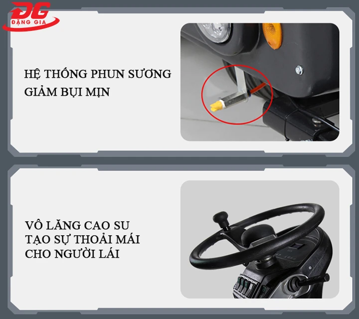 hệ thống phun nước và vô lăng của Kumisai KMS-S11