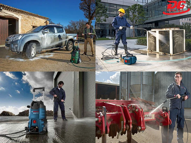 Các ứng dụng của máy xịt rửa xe Bosch trong đời sống