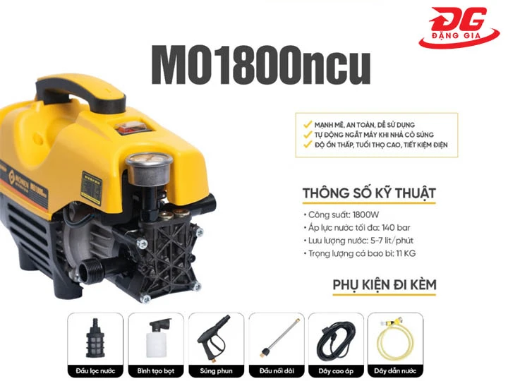 Máy rửa xe Momen 1800W