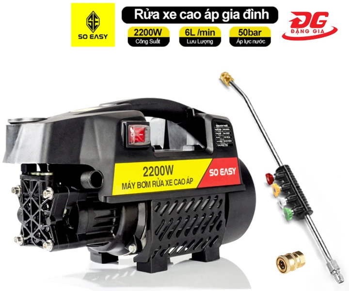 Máy bơm rửa xe Soeasy 2200W