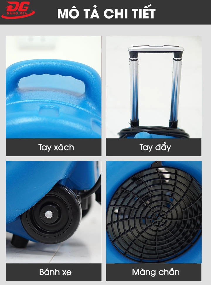 Cấu tạo máy sấy sàn công nghiệp Kumisai KMS 4200