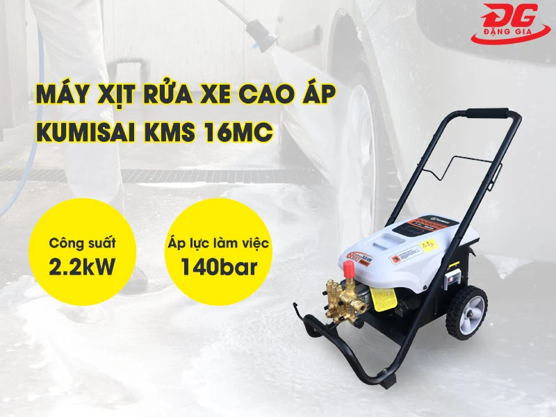 Máy xịt rửa xe cao áp Kumisai KMS 16MC