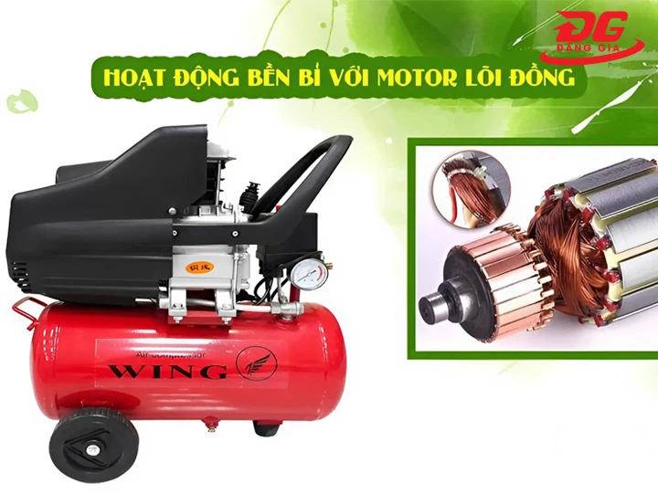 máy nén khí đầu liền Wing TM-0.1/8-50L bền bỉ