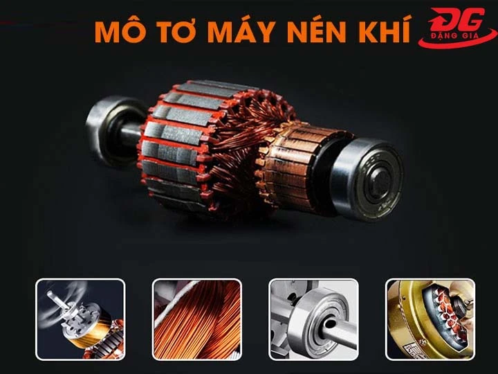 mô tơ máy nén khí phun sơn