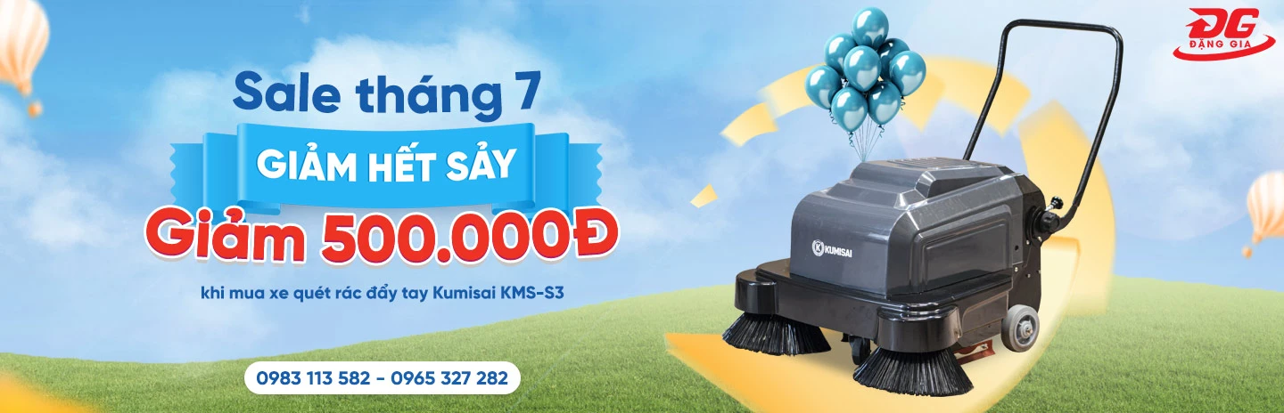 xe quét rác đẩy tay Kumisai KMS-S3