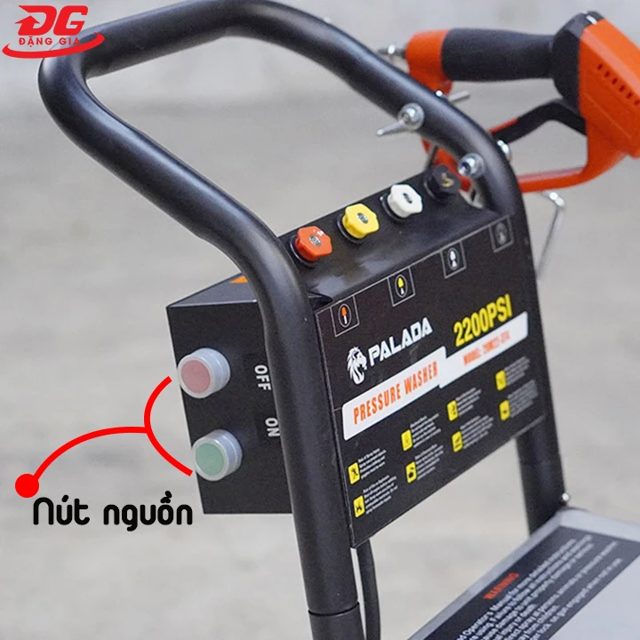 Nút nguồn khởi động máy rửa xe Palada 3KW - 2200PSI