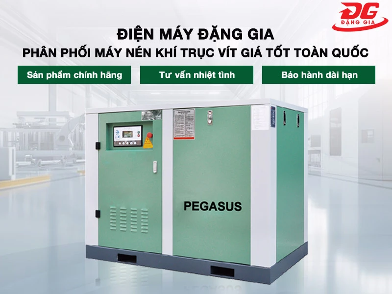 Mua máy nén khí trục Pegasus tại Đặng Gia đảm bảo chất lượng tốt nhất