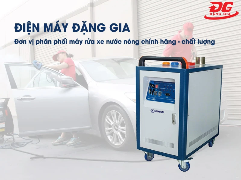 Máy rửa xe hơi nước nóng Kumisai KMS29 phân phối chính hãng tại Đặng Gia