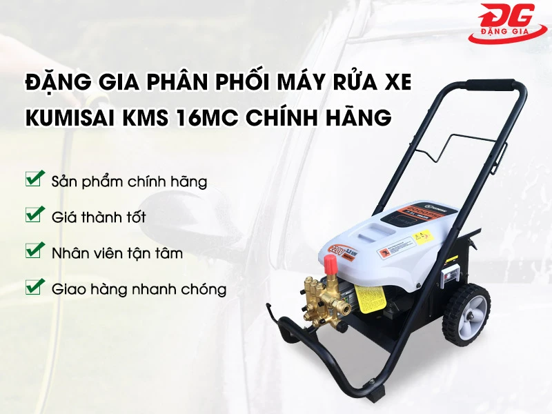 mua máy xịt rửa xe cao áp Kumisai KMS 16MC