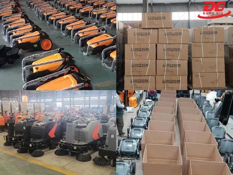 xe quét rác nhà xưởng