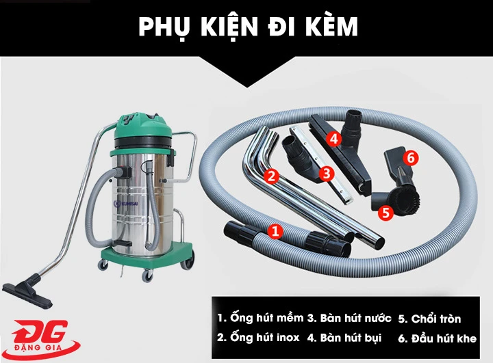Máy hút bụi công nghiệp loại lớn Kumisai KMS80